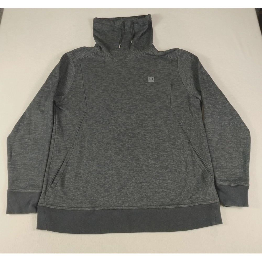 Under Armour Sweatshirt Mens 2XL Gray ColdGear Fitted Mock Neck Pullover 1305442